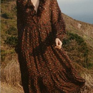 Doen silk Faye  Floral Dress